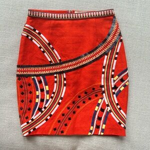 Elle Sasson embroidered beaded skirt, size 34